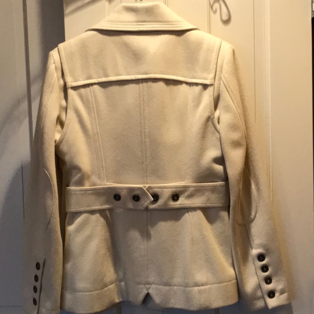 Esprit Pea Coat - Size L - Winter White - Picture 2 of 13